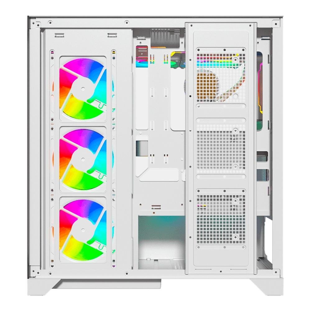 Gabinete Galax Alpha White, Mid Tower, ATX, Frontal de Vidro, Branco - GLX-ALPHAW-2070