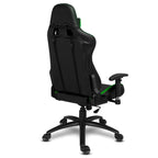 Cadeira Gamer Alpha Gamer Vega, Até 130Kg, Cilindro de Gás 4, Braço Ajustável, Preto e Verde