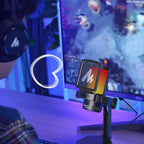 Microfone Gamer Condensador Maono Dgm20, RGB, Usb, Preto