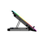 Base Para Notebook 15,6" Gamer C3Tech, LED RGB, Preto - NBC-550BK