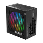 Fonte Gamdias Kratos P2 750, 750W, ARGB, 80 Plus Gold, Sem Cabo, Preto - KRATOS P2-750G L.A