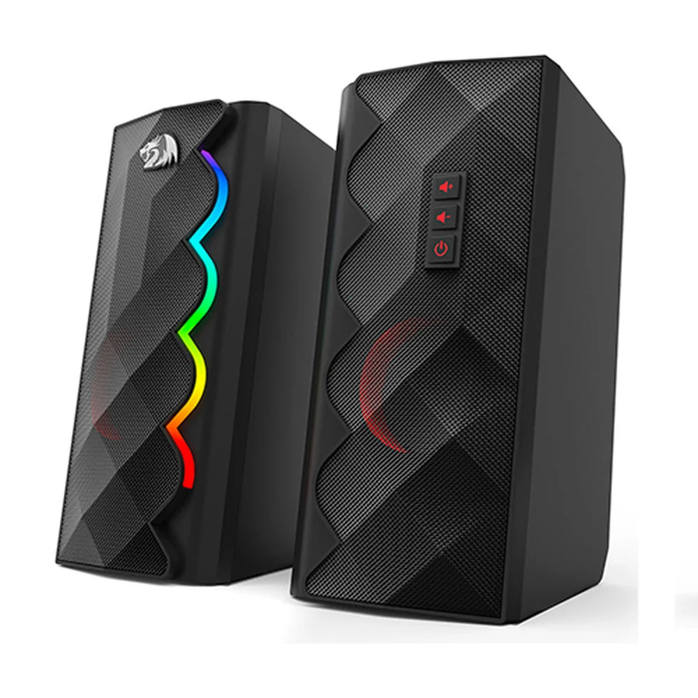 Caixa De Som Gamer Redragon Cipher 6w 2.0 LED RGB