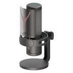 Microfone Gamer Redragon Fenris, RGB, Condensador com shock mount, Preto - GM301