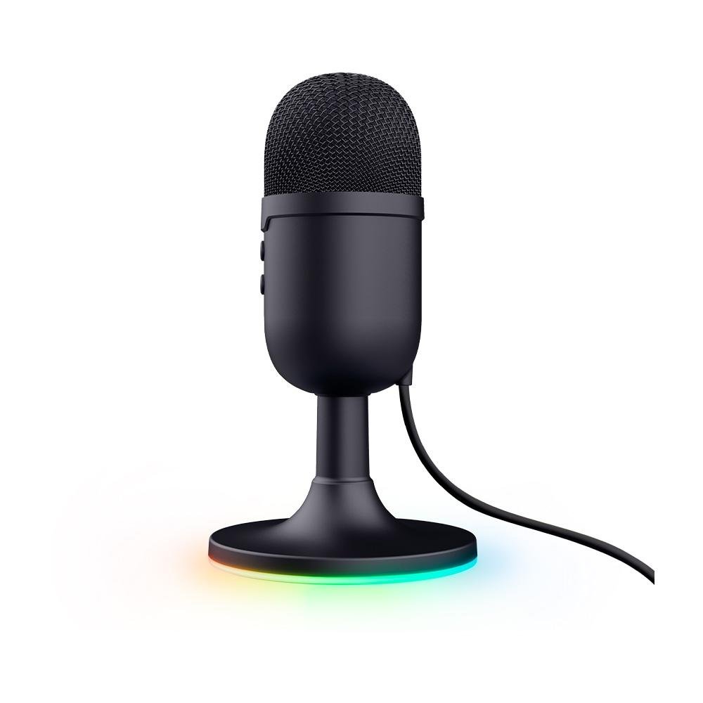 Microfone Gamer de Mesa Trust Yunix GXT 234, RGB, Compatível com PC, USB, Preto - 25372
