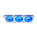 Kit Com 3 Ventoinhas Rise Mode Magneto, 120mm, ARGB, Branco - RM-MA-02-ARGB