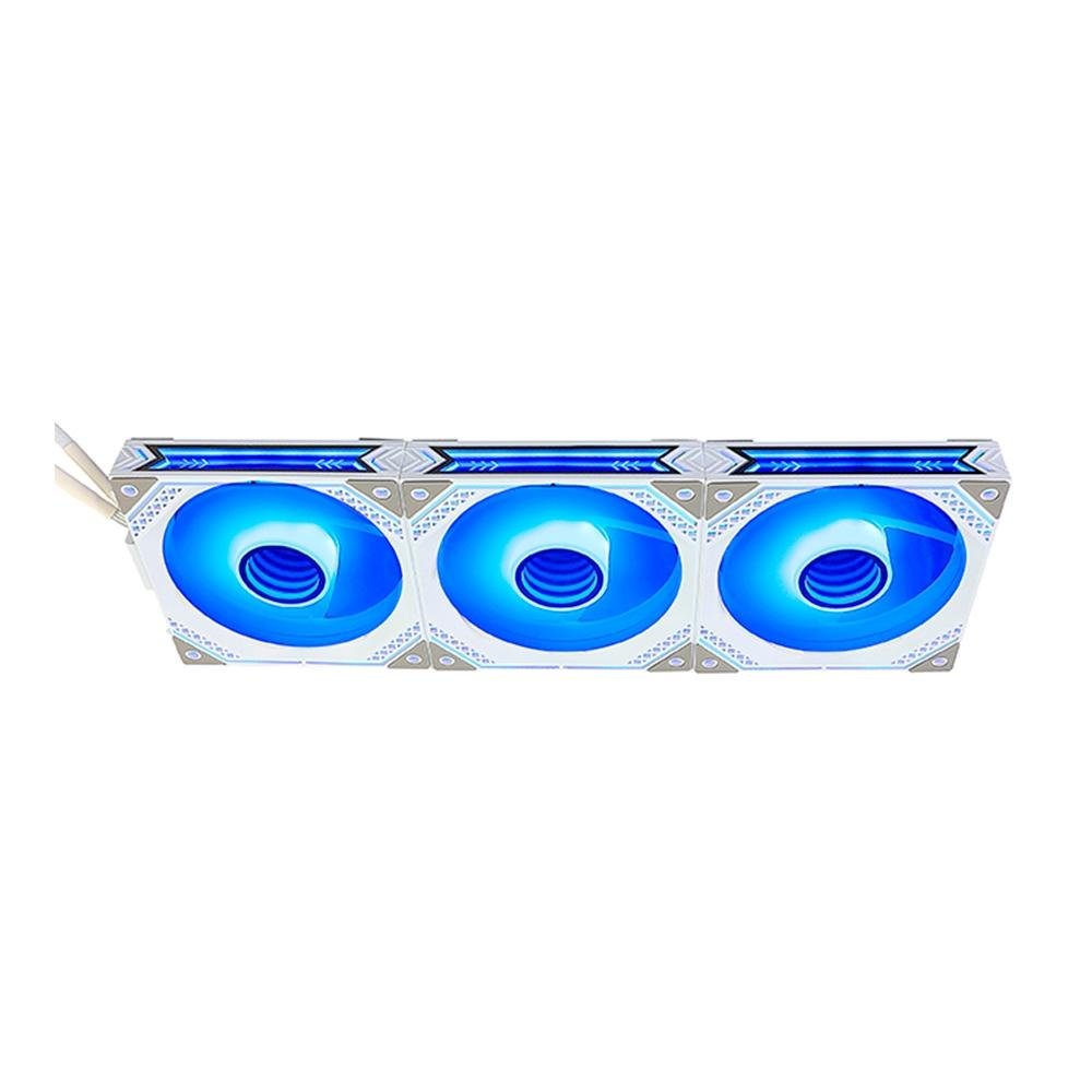 Kit Com 3 Ventoinhas Rise Mode Magneto, 120mm, ARGB, Branco - RM-MA-02-ARGB