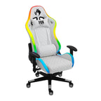 Cadeira Gamer Fox Racer, Peso Suportado até 130Kg, LED RGB, Branco