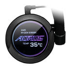 Water Cooler Gigabyte Aorus Liquid Cooler 240, RGB, 240mm (2x 120mm), AMD/Intel, Com Display LCD, Preto - GP-AORUS WATERFORCE X 240