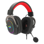 Headset Gamer Redragon Zeus X, Chroma Mk.II, RGB, Som Surround 7.1, Drivers 53mm, USB, Preto e Vermelho - H510-RGB