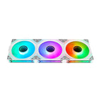 Kit Com 3 Ventoinhas Rise Mode Magneto, 120mm, ARGB, Branco - RM-MA-02-ARGB