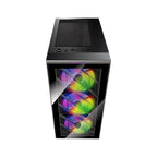 Gabinete Gamer FSP CMT192, Mid Tower, ARGB, ATX, Lateral em Vidro Temperado, Preto - CMT192
