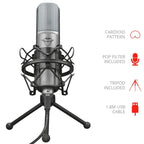 Microfone Gamer Trust GXT 242 Lance Streaming, Podcast, USB - 22614