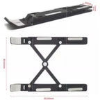Base Suporte Ergonômico P/ Notebook Tablet Dobrável - Preto/cinza