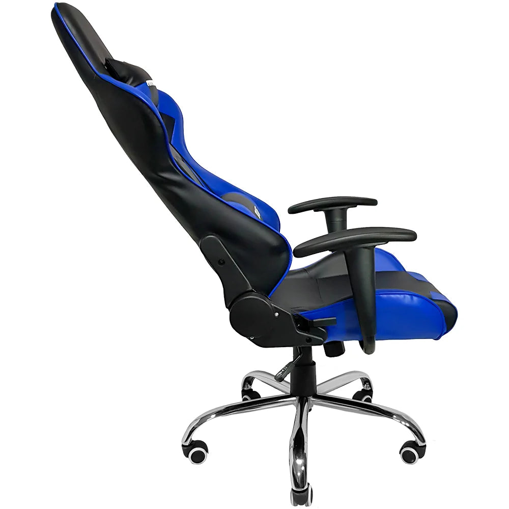 Cadeira Gamer Mymax Mx7, Até 150Kg, Giratória, Preto E Azul