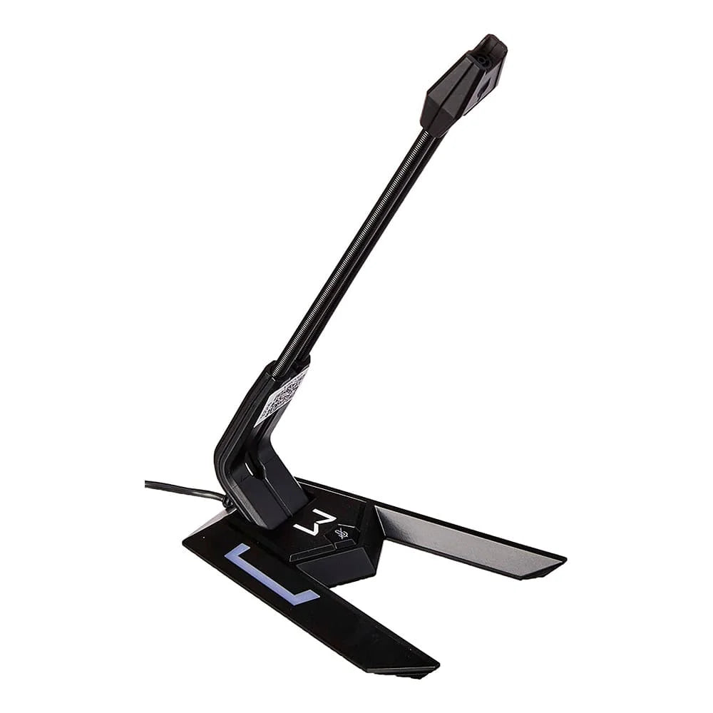Microfone Gamer Multi Ph255, Warrior Olier, USB, Led, Preto