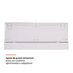 Teclado Mecânico Gamer Husky Anchorage Full Size, RGB, Switch Gateron EF Red, ABNT2, Branco - HTG200BRVR