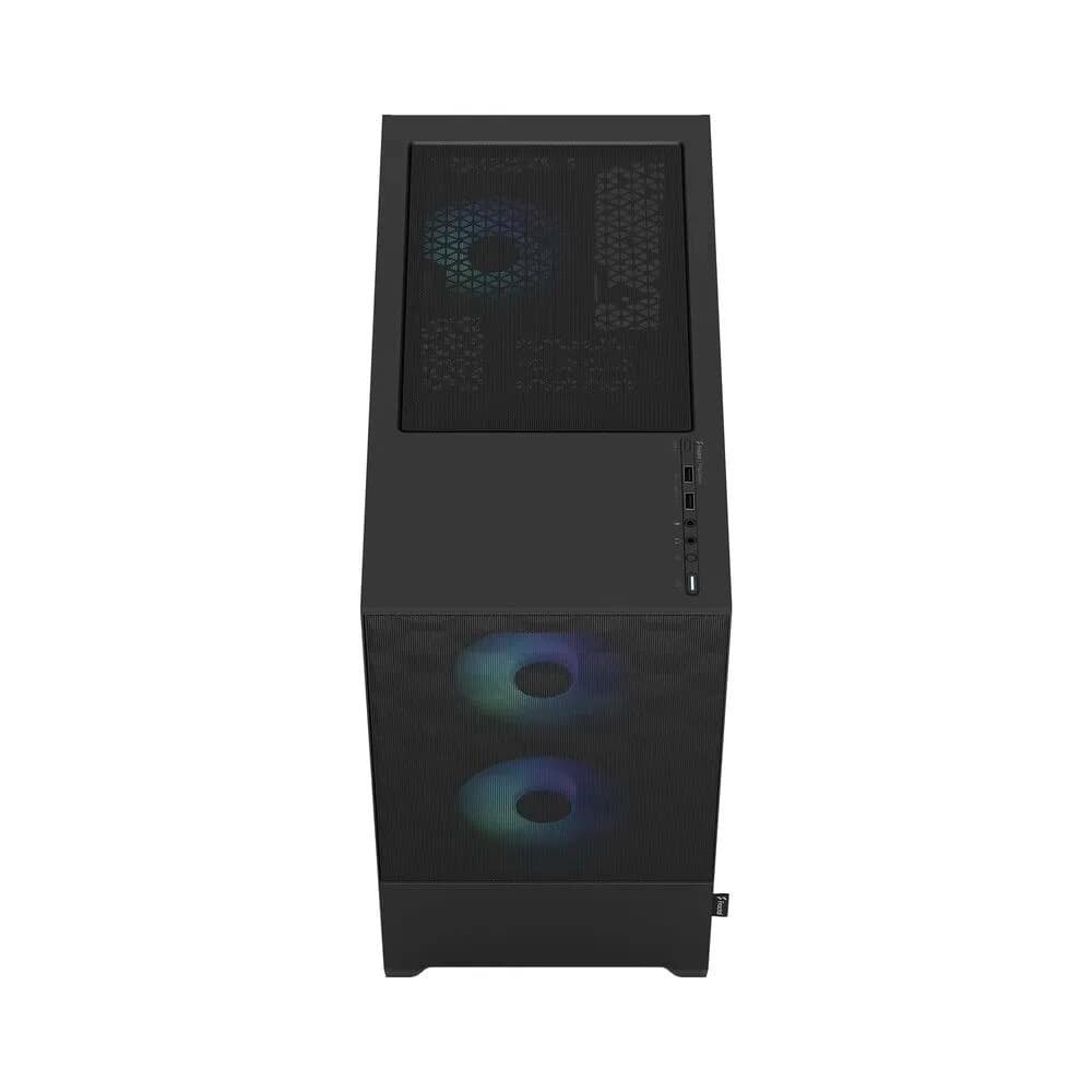 Gabinete Gamer Fractal Design Pop Mini Air RGB, mATX, Mid Tower, Lateral em Vidro. Preto - FD-C-POR1M-06
