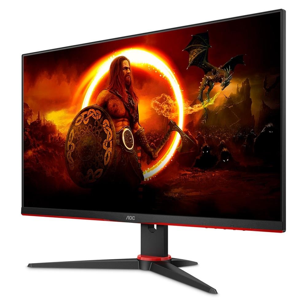 Monitor Gamer AOC 23.8" Full HD, 100Hz, 1ms, IPS, DisplayPort e HDMI, Adaptive-Sync - 24G2E1