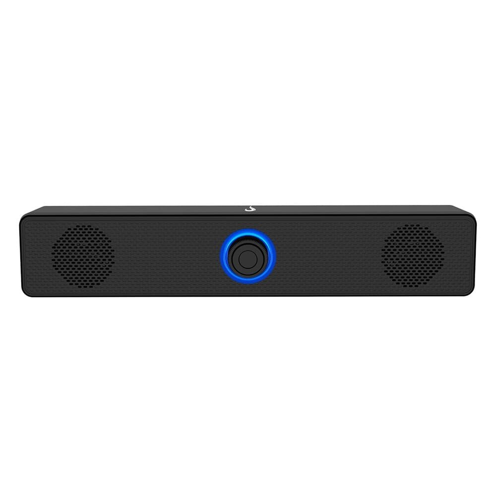 Caixa de Som Gamer Rise Mode Aura Sound S2 Blue, LED Azul, Bluetooth, 3W*2, Preto  - RM-SP-02-BB
