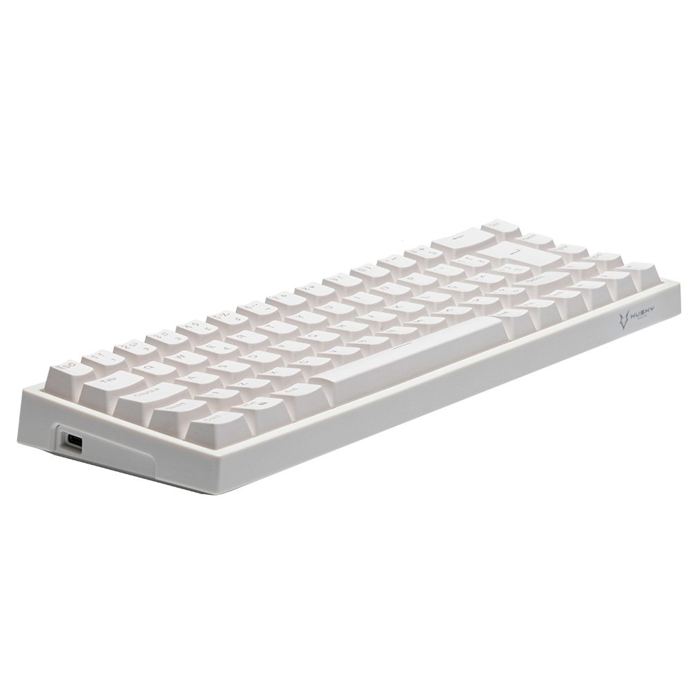 Teclado Mecânico Gamer Husky HailStorm, 65%, RGB, Switch Gateron Red, ABNT2, Branco - HTG002BRVR
