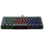 Teclado Semi Mecânico Gamer Rise Mode G2 Mini, RGB, USB-C, Layout 60%, Preto - RM-TG-02-B