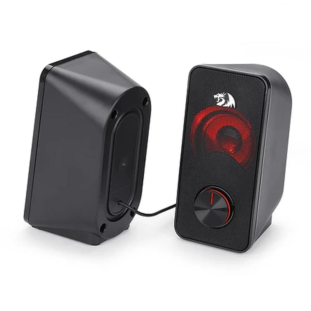 Caixa de Som Redragon Stentor GS500 2X3W 3.5MM Preto e Led Vermelho