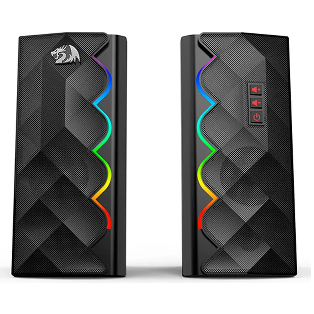 Caixa De Som Gamer Redragon Cipher 6w 2.0 LED RGB