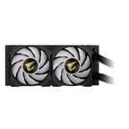 Water Cooler Gigabyte Aorus Liquid Cooler 240, RGB, 240mm (2x 120mm), AMD/Intel, Com Display LCD, Preto - GP-AORUS WATERFORCE X 240
