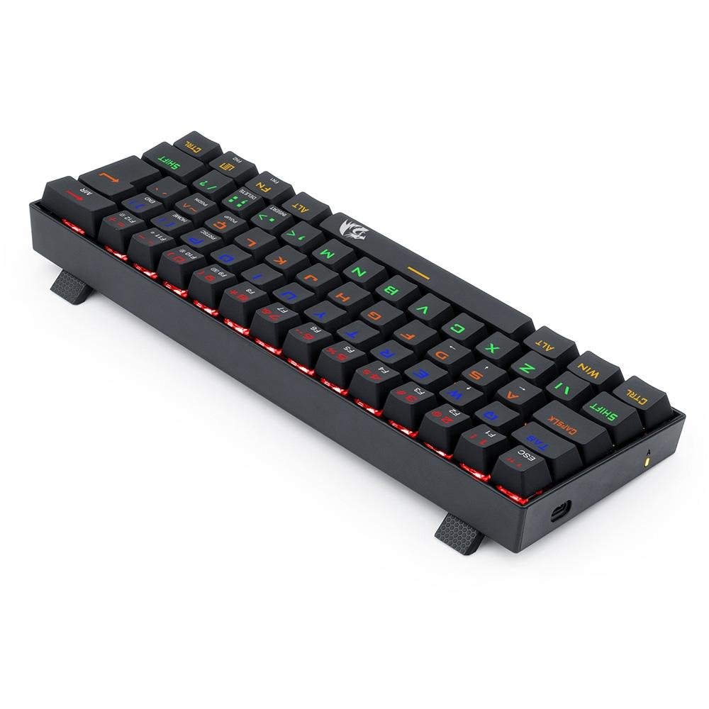 Teclado Mecânico Gamer Redragon Lakshmi, Rainbow Brown, Switch, ABNT2, Preto - K606R (PT-BROWN)