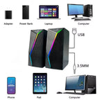Caixa De Som Alto Falante RGB Bluetooth 6w - Computador Notebook