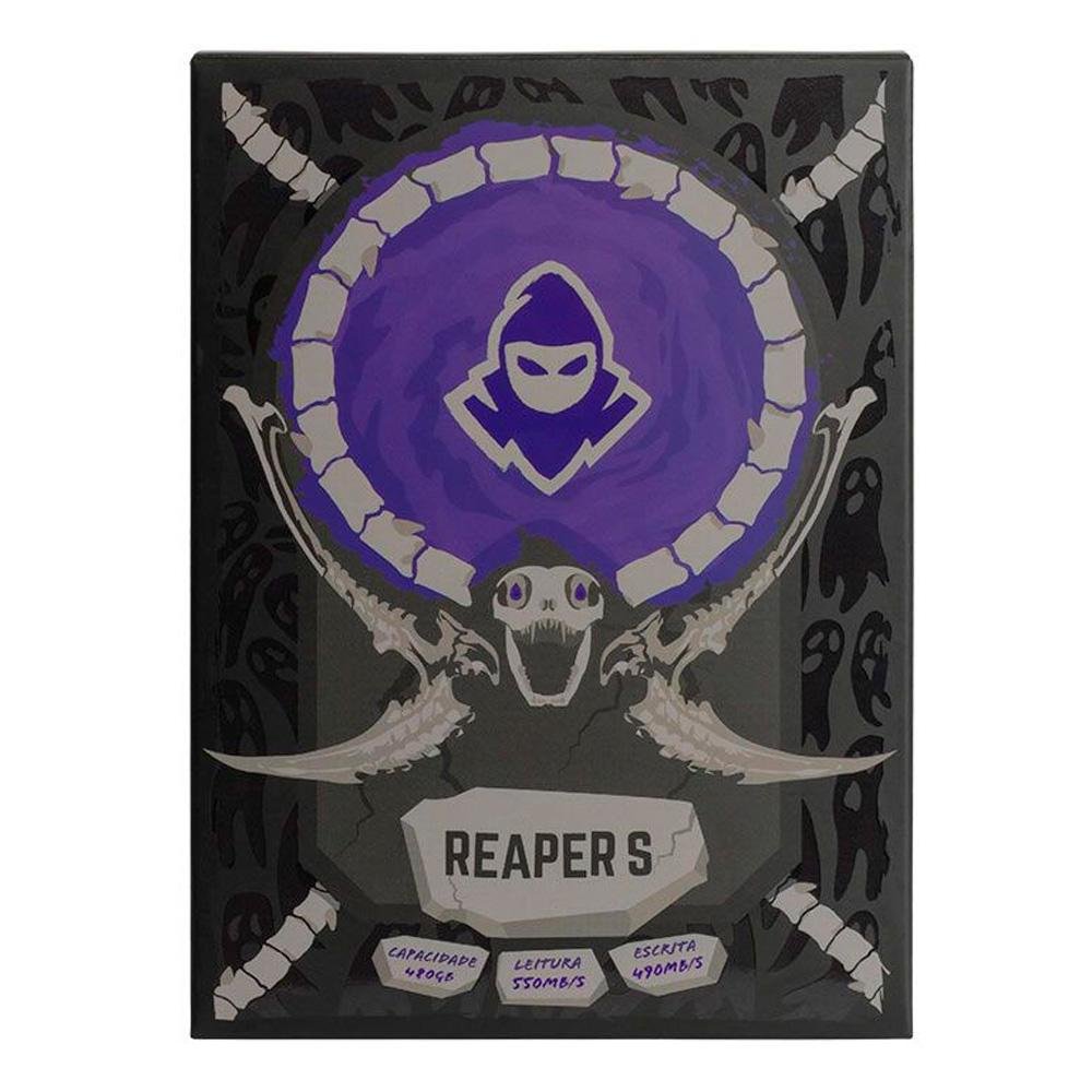 SSD Mancer Reaper S, 480GB, 2.5, Sata Iii 6gb/s, Leitura 550 Mb/s, Gravacao 490 Mb/s, Mcr-rprs-480