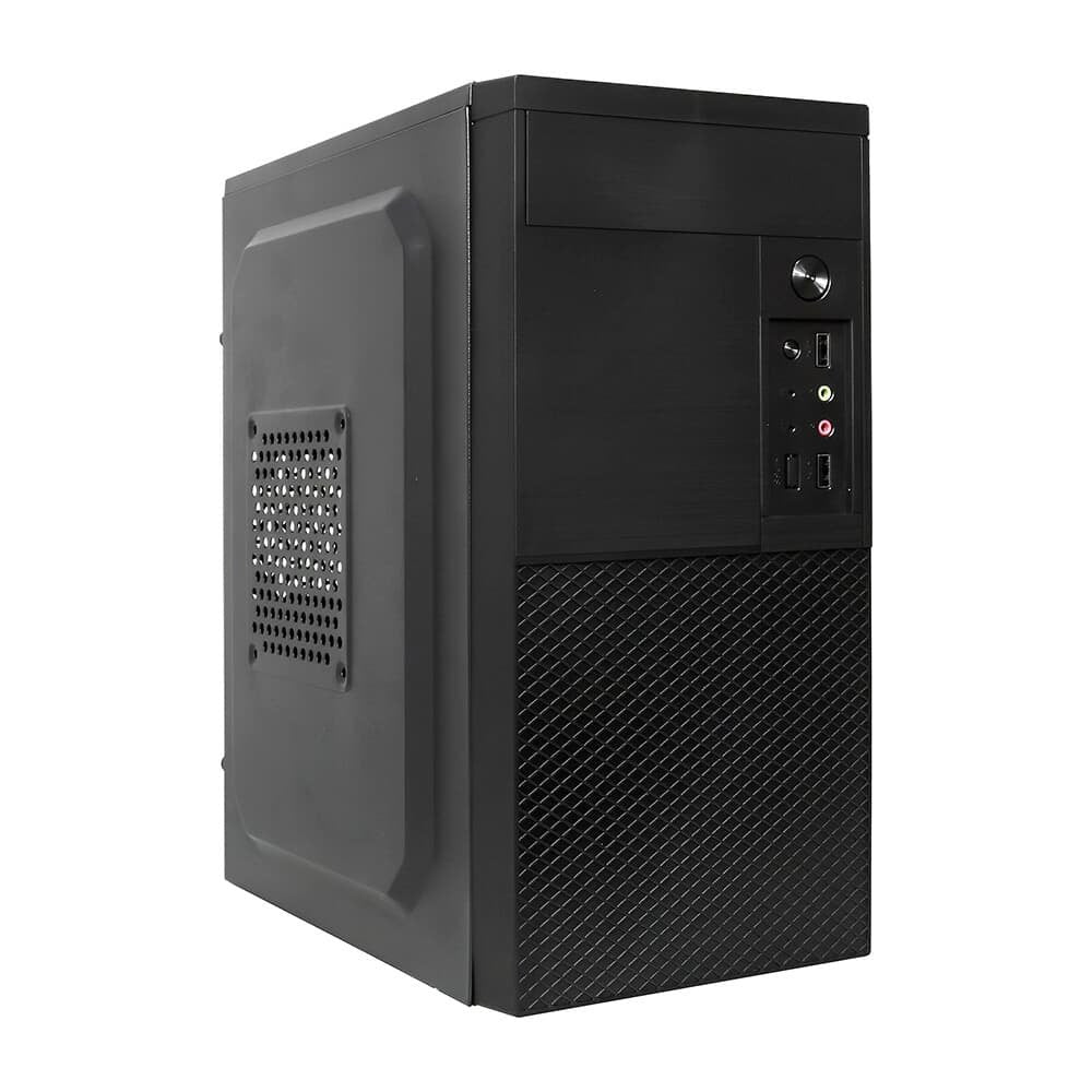 Gabinete Bluecase BG-2001, Mid tower, Com fonte 200W, 2 USB Frontal, Micro ATX e Mini ITX, com Fonte, Preto - BG-2001BX