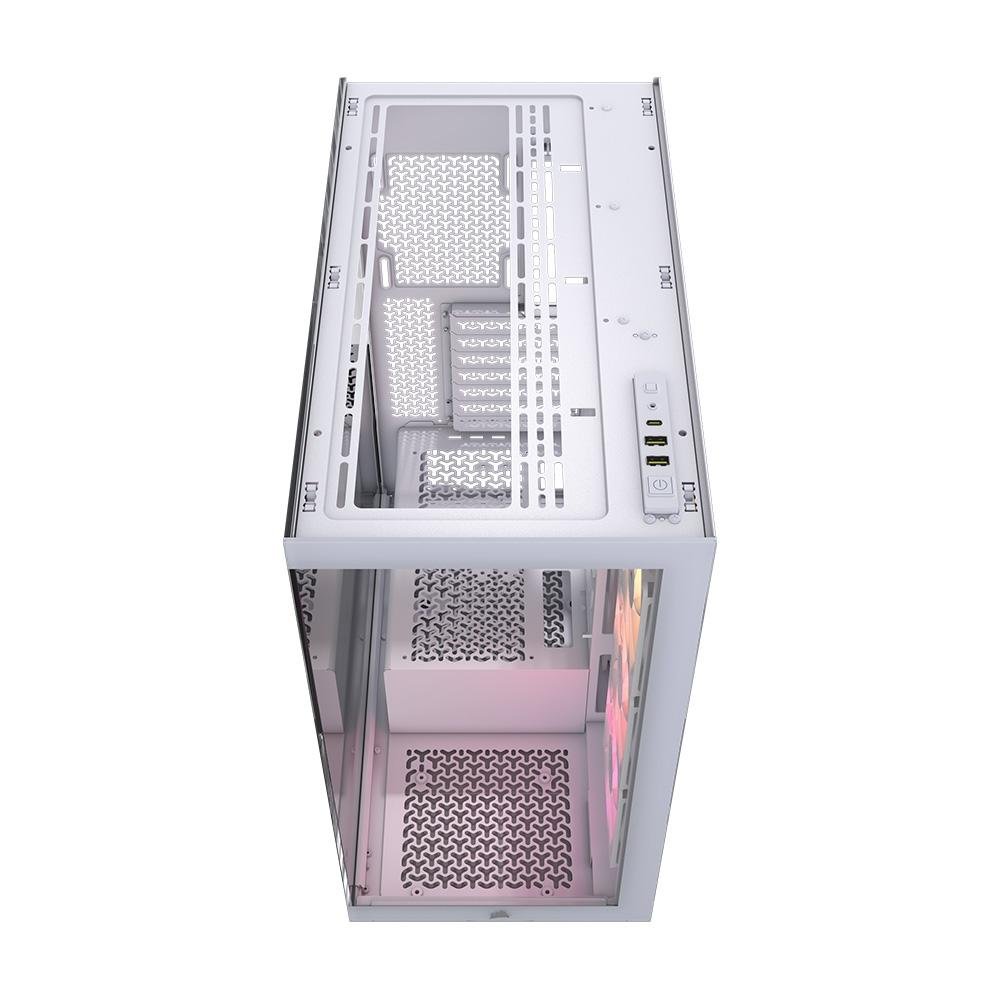 Gabinete Gamer Corsair 3500X ARGB Tempered Glass Mid-Tower, Branco - CC-9011279-WW