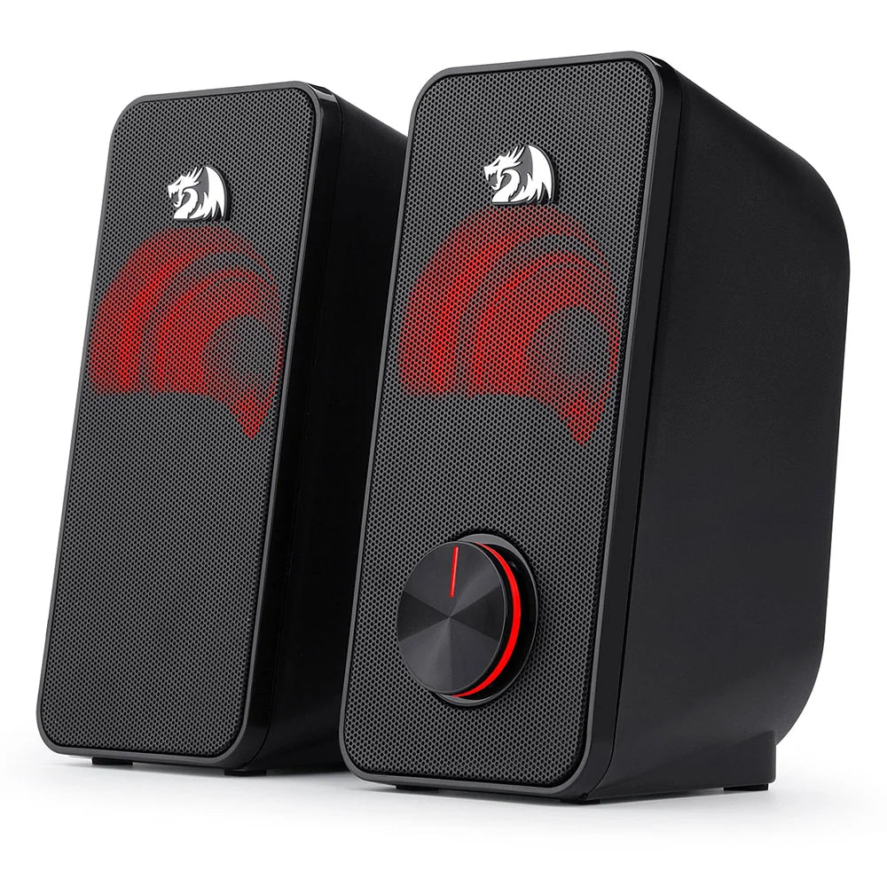 Caixa de Som Redragon Stentor GS500 2X3W 3.5MM Preto e Led Vermelho