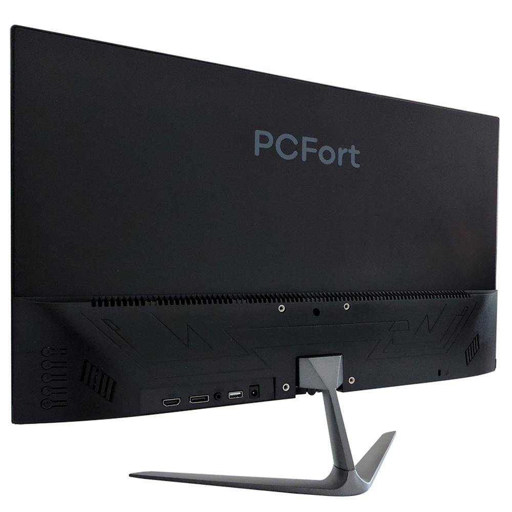Monitor Gamer Concórdia PCFort 23.8", 165Hz, Full HD, 1ms, DisplayPort e HDMI, FreeSync, Preto e Prata - H238F165