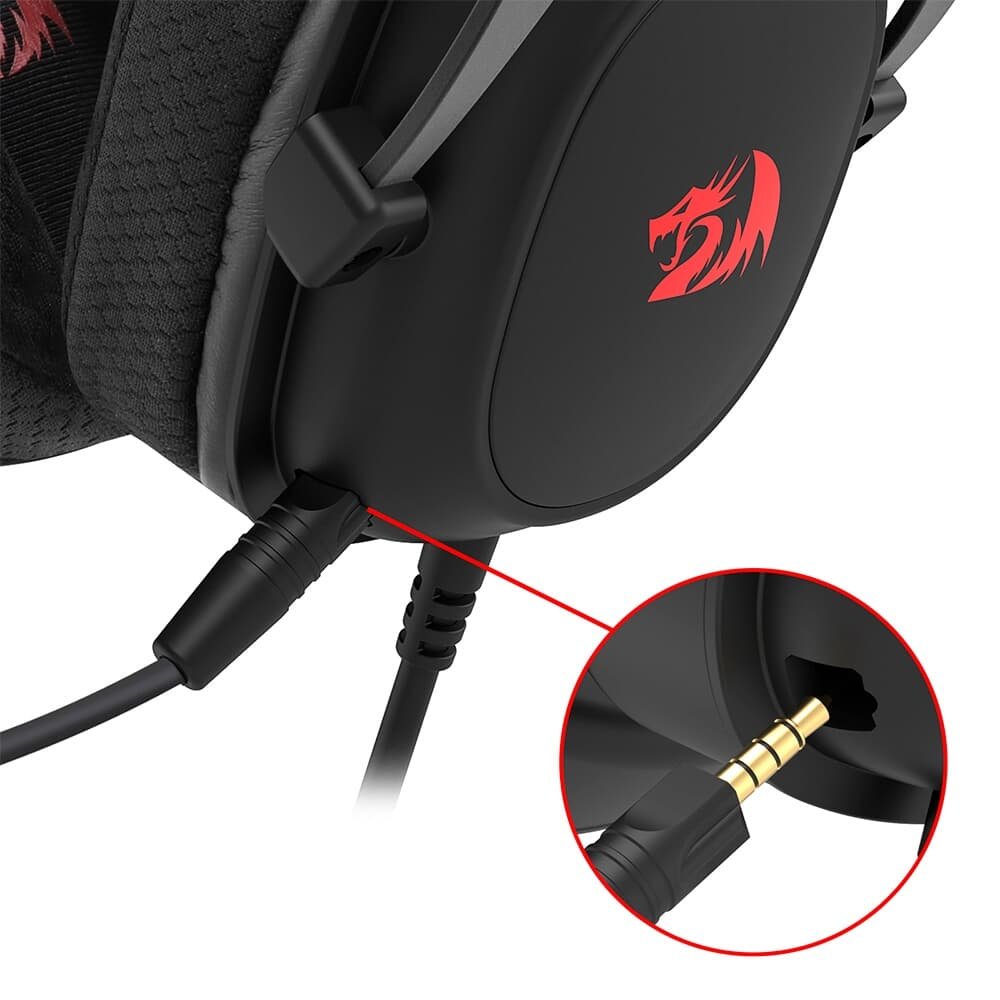 Headset Gamer Redragon Zeus Lite, P3, Preto - H510-LT