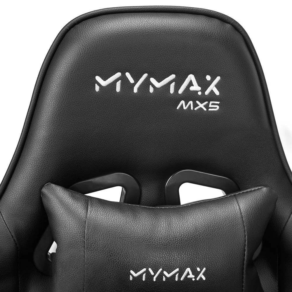 Cadeira Gamer Mymax Mx5, Até 150Kg, Giratória e Ergonômica - Preto