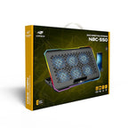 Base Para Notebook 15,6" Gamer C3Tech, LED RGB, Preto - NBC-550BK