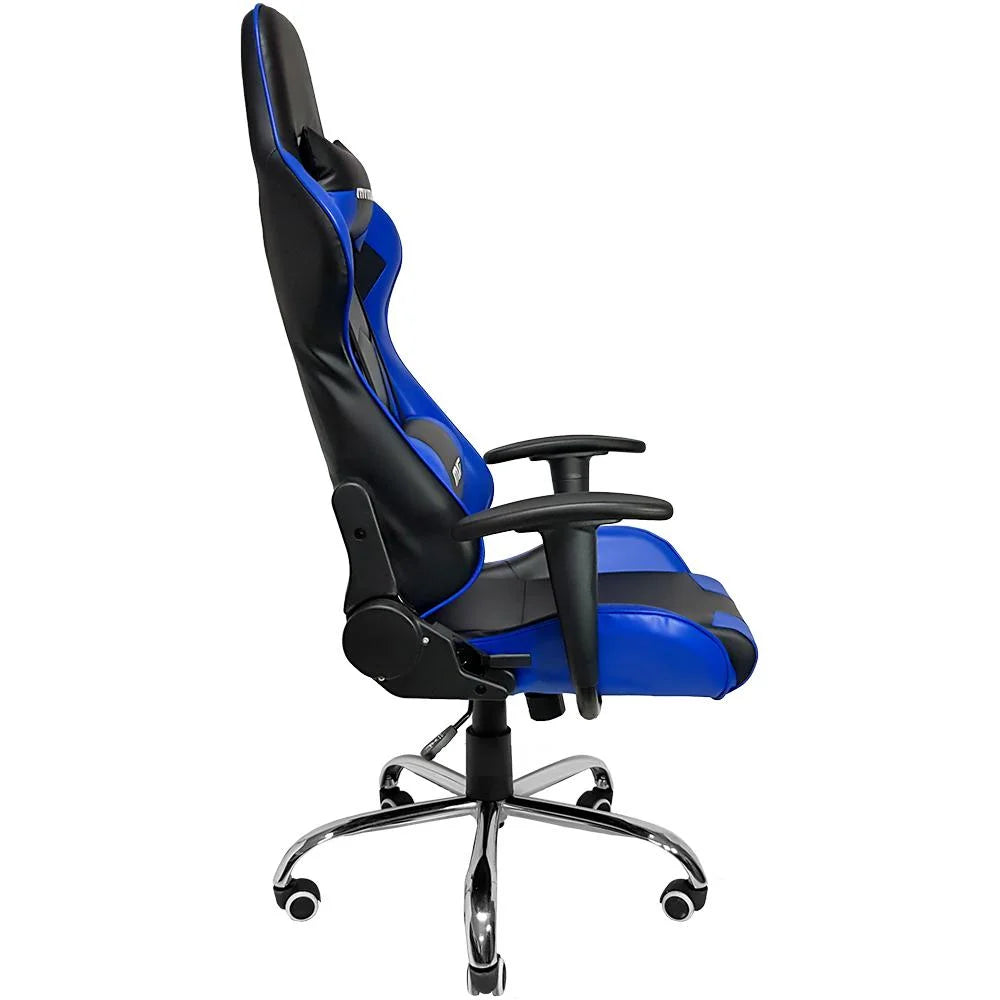 Cadeira Gamer Mymax Mx7, Até 150Kg, Giratória, Preto E Azul