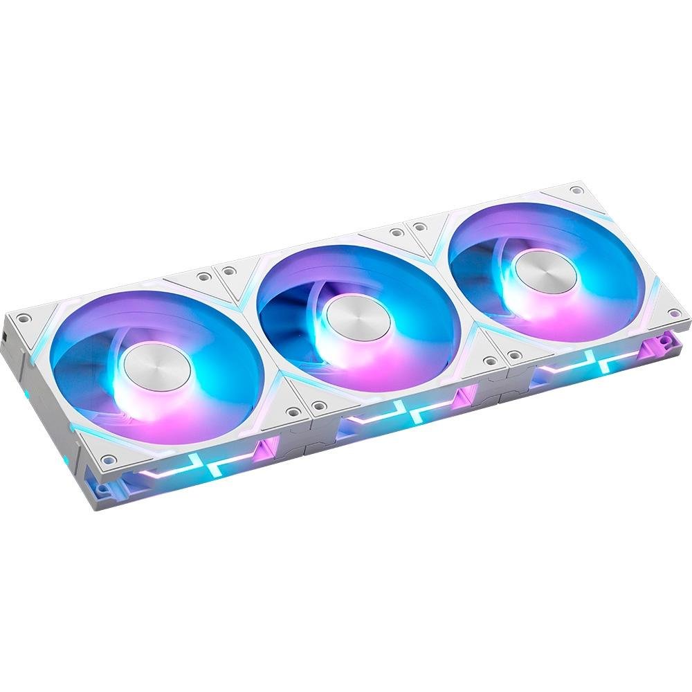 Kit Com 3 Ventoinhas MSI MPG EZ120 ARGB 120mm, Magnetico, Branco - MPG EZ120 ARGB WHITE-3W