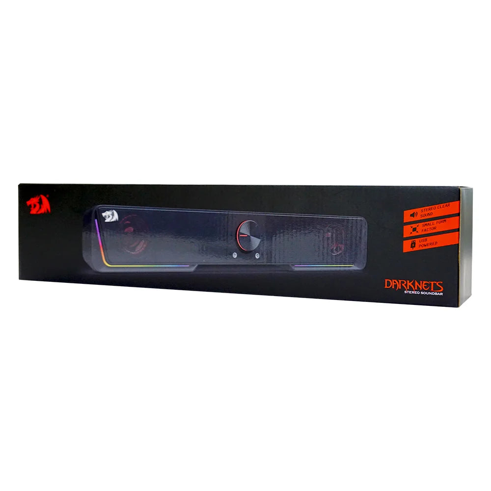 Caixa de Som Gamer Redragon, RGB, Soundbar, Darknets - Gs570