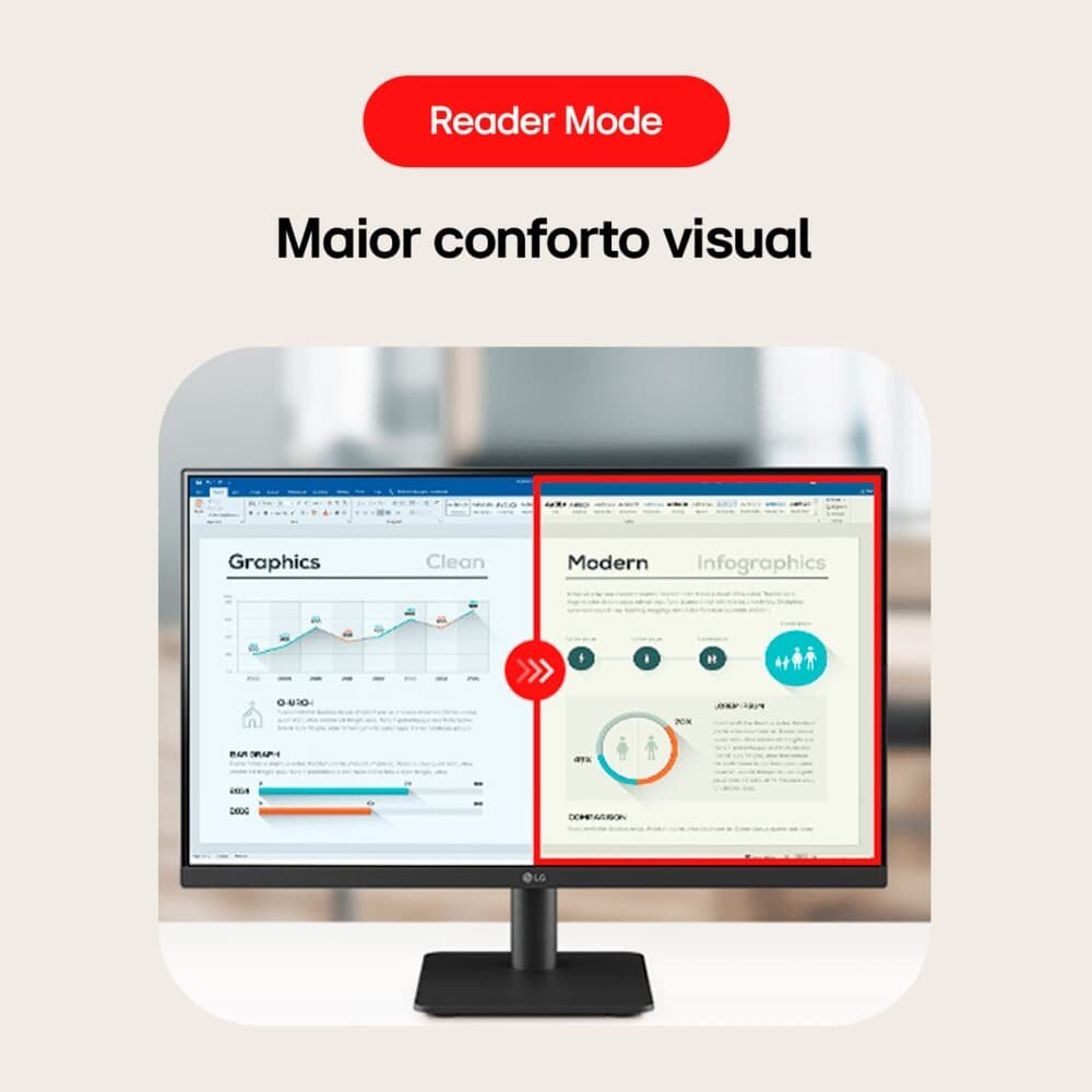 Monitor Gamer LG 24", FHD, 100Hz, 5ms, IPS, Dynamic Action Sync, HDMI, Preto - 24MS500-B