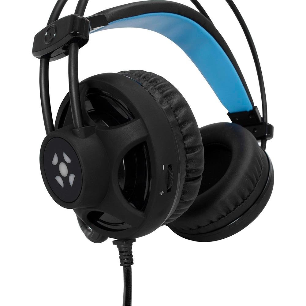 Headset Gamer Fortrek PRO H2 com LED Azul, P2, Preto - H2