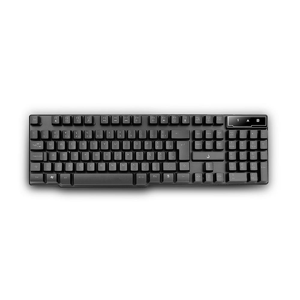 Teclado Semi Mecânico Gamer Rise Mode G1 Full, Membrana, USB, Preto - RM-TG-01-FB