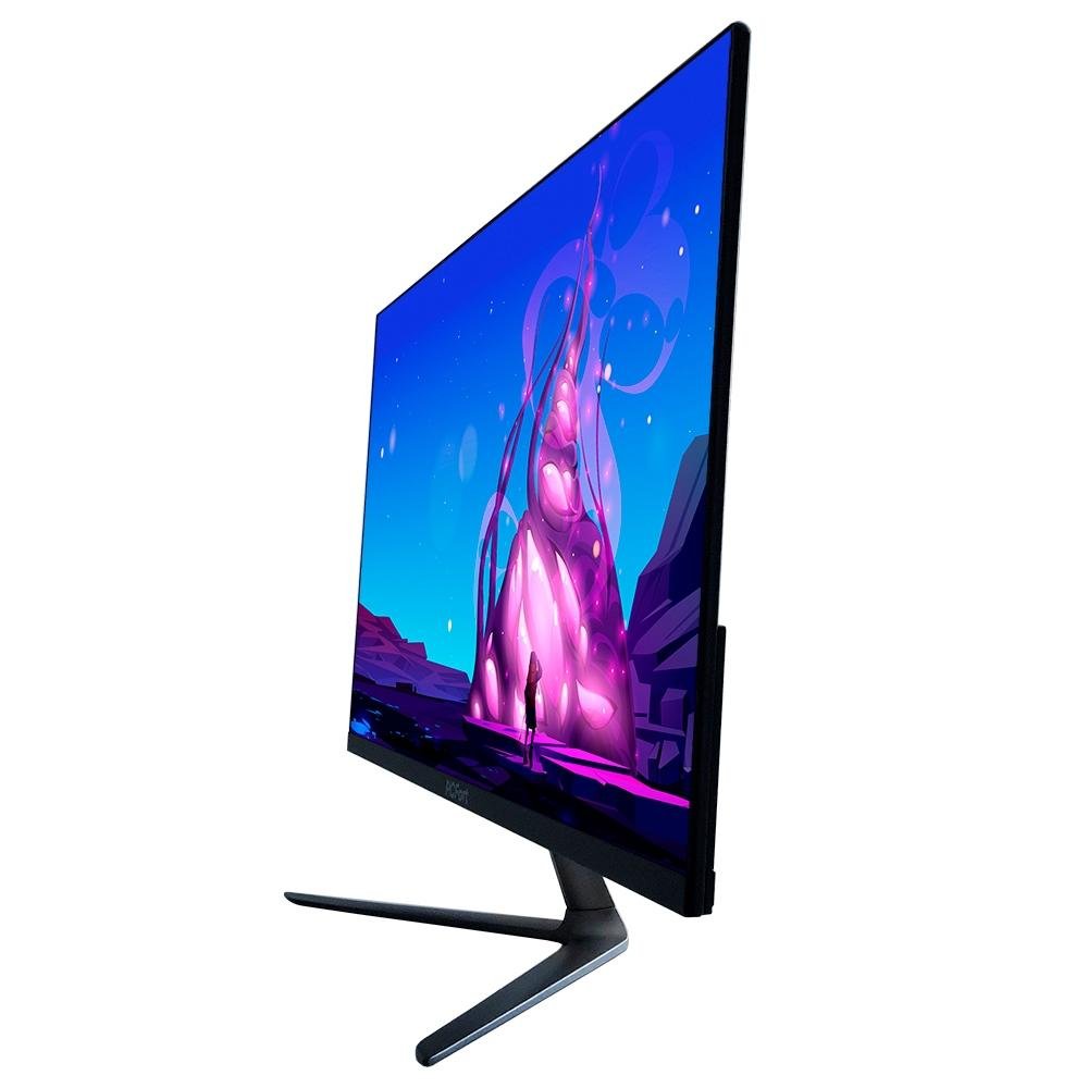 Monitor Gamer Concórdia PCFort 23.8", 165Hz, Full HD, 1ms, DisplayPort e HDMI, FreeSync, Preto e Prata - H238F165