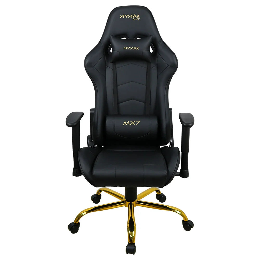 Cadeira Gamer Mymax MX7, Até 150KG, Giratória, Preto
