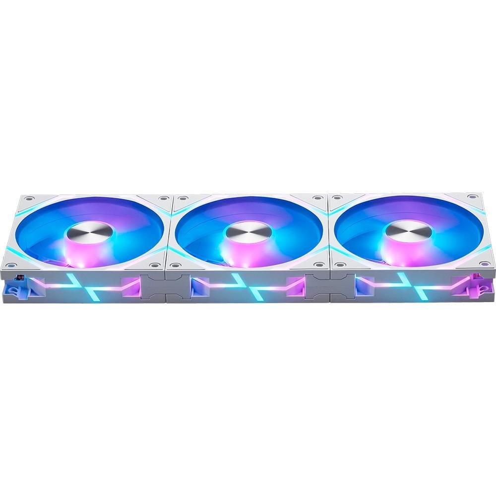 Kit Com 3 Ventoinhas MSI MPG EZ120 ARGB 120mm, Magnetico, Branco - MPG EZ120 ARGB WHITE-3W