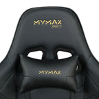 Cadeira Gamer Mymax MX7, Até 150KG, Giratória, Preto