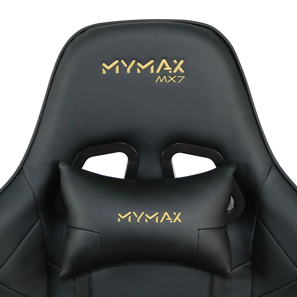 Cadeira Gamer Mymax MX7, Até 150KG, Giratória, Preto