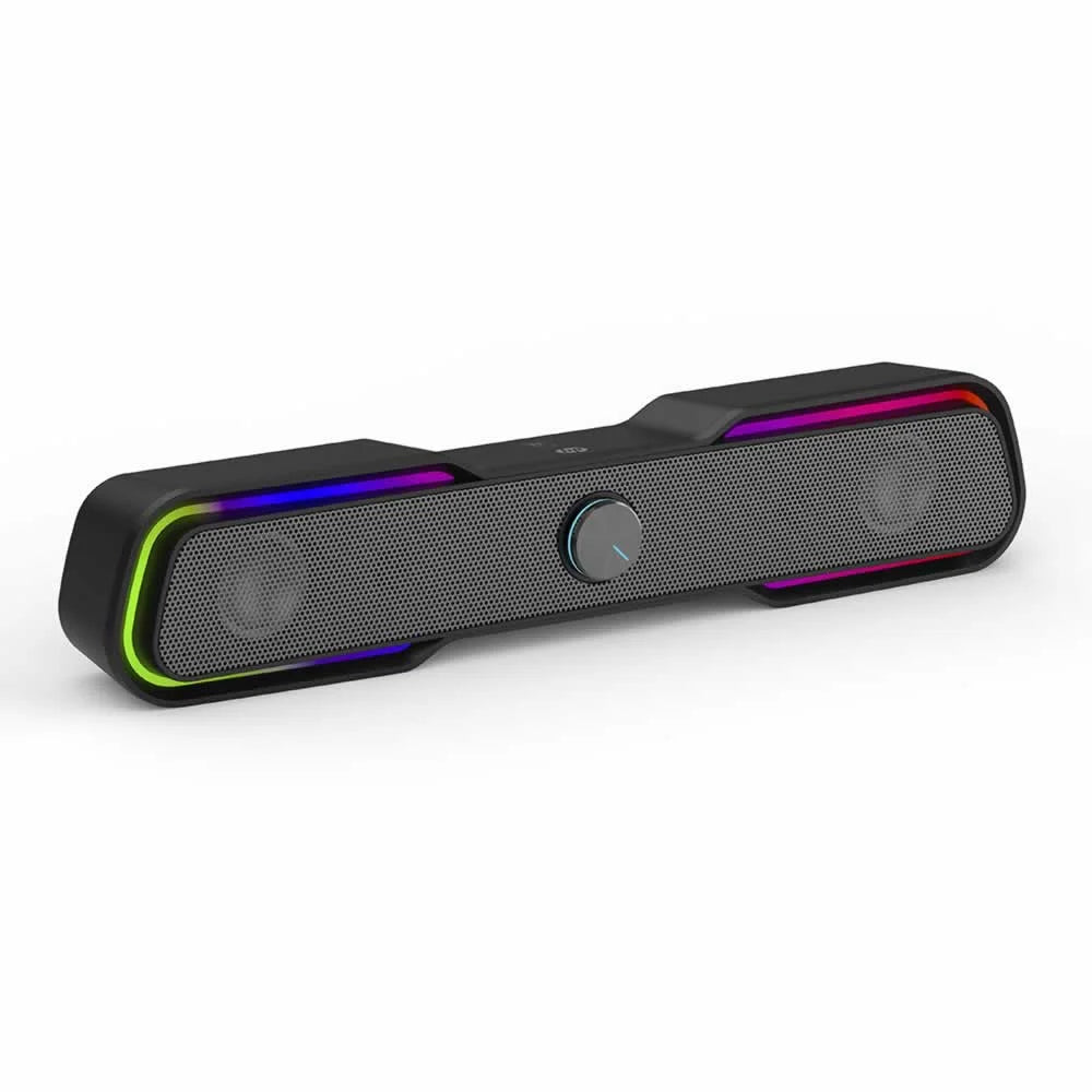 Caixa De Som Soundbar Gamer HP DHE-6002, LED, RGB, 4W, Preto - 8yj93aa